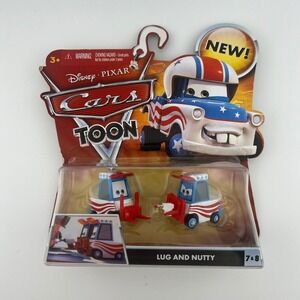 Disney Cars Toon Lug & Nutty #7 #8 Superstar Set New in Box Pixar Diecast